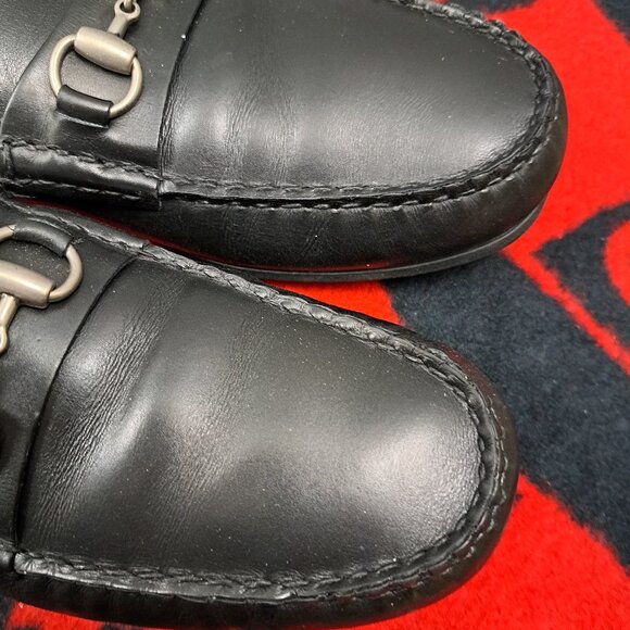 Size 12D Allen Edmonds "SEBASTIAN" Leather BIT Driving Loafers Black - Picture 9 of 13